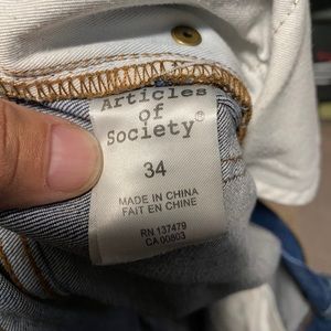 Articles of Society Dylan Slim Jeans size 34